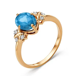 Кольцо из красного золота