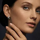 Серьги из белого золота с бриллиантами