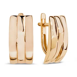 Серьги из красного золота