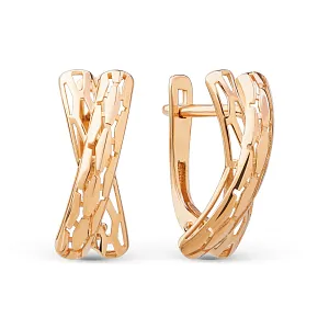Серьги из красного золота