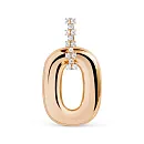 Подвеска из красного золота с фианитами