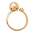 Кольцо из красного золота с фианитами