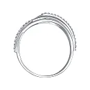 Кольцо из белого золота с бриллиантами