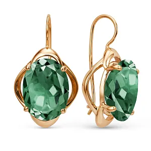 Серьги из красного золота