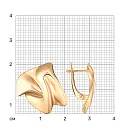 Серьги из красного золота