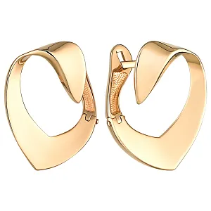 Серьги из красного золота