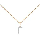 Подвеска из красного золота с бриллиантами