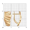 Серьги из красного золота