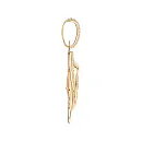 Подвеска из красного золота с фианитами