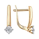 Серьги из красного золота