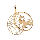 Подвеска из красного золота