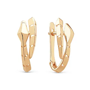 Серьги из красного золота