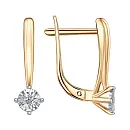 Серьги из красного золота