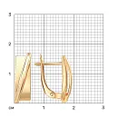 Серьги из красного золота