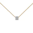 Подвеска из красного золота с фианитами