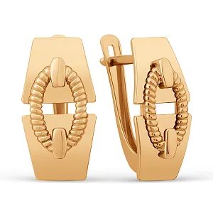 Серьги из красного золота