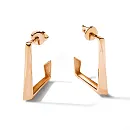 Серьги пусеты из красного золота