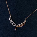 Колье из красного золота с фианитами