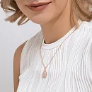 Подвеска из красного золота с фианитами