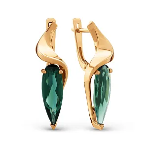 Серьги из красного золота