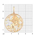 Подвеска из красного золота