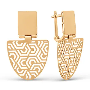 Серьги из красного золота