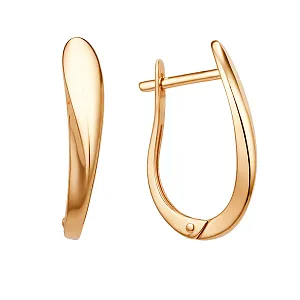 Серьги из красного золота