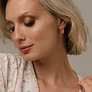 Серьги из красного золота