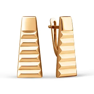 Серьги из красного золота