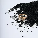 Кольцо из красного золота с фианитами