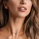 Серьги каффы из красного золота