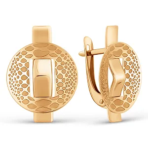 Серьги из красного золота