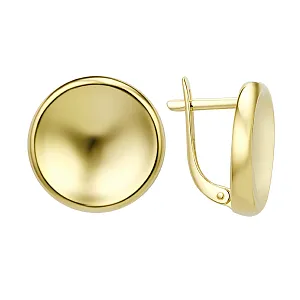 Серьги из желтого золота