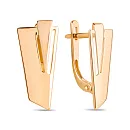 Серьги из красного золота