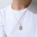 Подвеска из красного золота с фианитами