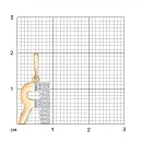 Подвеска из красного золота с фианитами