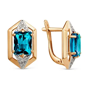 Серьги из красного золота