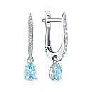 Серьги из белого золота