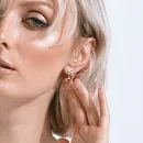 Серьги из красного золота