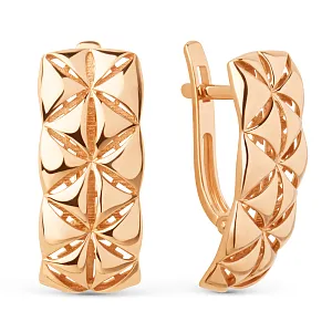 Серьги из красного золота