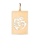 Подвеска из красного золота