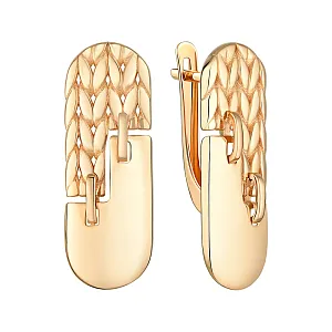 Серьги из красного золота
