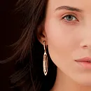 Серьги из красного золота
