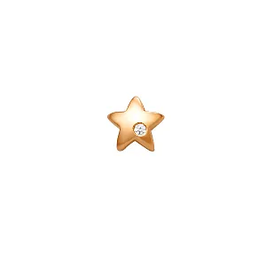 Подвеска из красного золота с фианитом