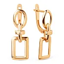 Серьги из красного золота