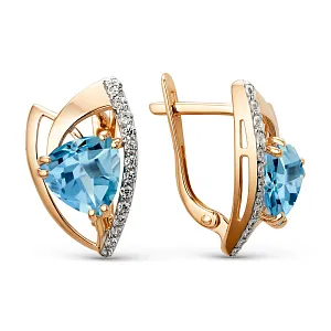 Серьги из красного золота