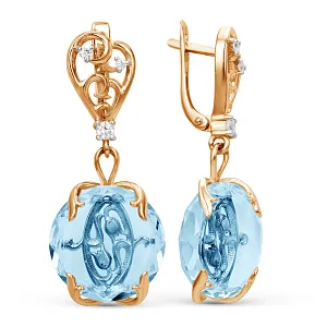 Серьги из красного золота