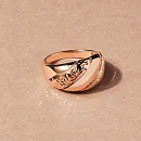 Кольцо из красного золота