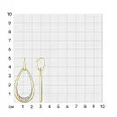 Серьги из желтого золота с бриллиантами