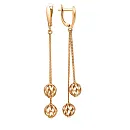 Серьги из красного золота